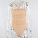 Ladies' Bodysuit with Exposed Back B688 1