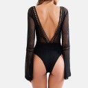 Ladies' Bodysuit with Exposed Back B785 5