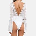 Ladies' Bodysuit with Exposed Back B785 8