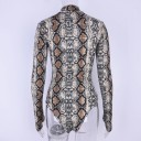Ladies' Bodysuit with Snake Pattern 7