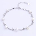 Ladies' Bracelet with Beads and Pearls 1