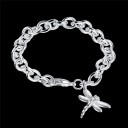 Ladies' Bracelet with Large Links and Dragonfly 4