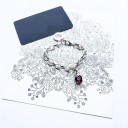 Ladies' Bracelet with Large Links and Heart 3