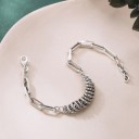 Ladies' Bracelet with Large Links and Rings 2