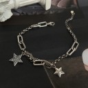 Ladies' Bracelet with Large Links and Stars 2