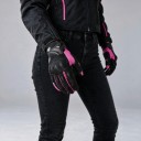 Ladies' Breathable Full-Finger Motorcycle Gloves with Touch Function, Mesh Back and Reinforced Palm for Riding 4