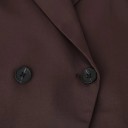 Ladies' Brown Blazer with Collar and Pockets Elegant Plain Blazer with Buttons Made of Polyester Stylish Jacket for Autumn and Winter Season 10