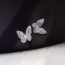 Ladies' Butterfly Earrings with Zirconia 12