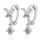 Ladies' Butterfly Hoop Earrings with Gemstone 2