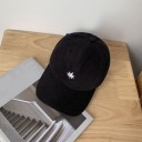 Ladies' Cap with a Small Motif on the Front Cotton Minimalist Design Ventilation Eyelets Curved Peak Universal Size 3