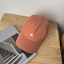 Ladies' Cap with a Small Motif on the Front Cotton Minimalist Design Ventilation Eyelets Curved Peak Universal Size 4