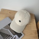 Ladies' Cap with a Small Motif on the Front Cotton Minimalist Design Ventilation Eyelets Curved Peak Universal Size 2