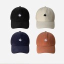 Ladies' Cap with a Small Motif on the Front Cotton Minimalist Design Ventilation Eyelets Curved Peak Universal Size 7