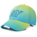 Ladies' Cap with Colour Transition Baseball Cap with Front Embroidery Strap with Metal Buckle Cotton Head Size 54 to 62 cm 2