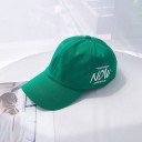 Ladies' Cap with Embroidered Inscription Cotton Baseball Cap with Curved Peak and Ventilation Eyelets Head Circumference 56 to 58 cm 5