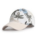 Ladies' Cap with Floral Print Cotton Baseball Cap with Tropical Leaves and Plain Peak For Head Circumference 55 to 60 cm 5