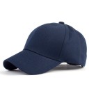 Ladies' Cap with Ponytail Opening Solid Colour Baseball Cap with Curved Brim without Print Acrylic Universal Size 6