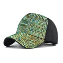 Ladies' Cap with Stones Across the Entire Front and Peak Sparkly Cotton Cap with Fabric Back Panels Head Size 56 to 60 cm 4
