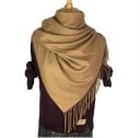 Ladies' Cashmere Scarf 200 x 70 cm Large Solid-Coloured Scarf with Fringes at the Ends Elegant Wrap for the Shoulders or Scarf Around 7