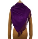 Ladies' Cashmere Scarf 200 x 70 cm Large Solid-Coloured Scarf with Fringes at the Ends Elegant Wrap for the Shoulders or Scarf Around 5