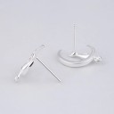 Ladies' Cat on the Moon Stud Earrings 4