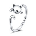 Ladies' Cat Ring D1588 1