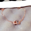 Ladies' Chain Bracelet Linked Heart 4