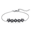 Ladies' Chain Bracelet with Flowers 1