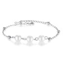 Ladies' Chain Bracelet with Pearls H115 1