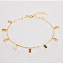 Ladies' Chain Bracelet with Stones H136 4