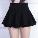 Ladies' Chiffon Mini Skirt with a Double-Layered Ruffle at the Hem Wide High Waistband Flowing Gathered Cut Skirt for a T-Shirt or Blouse 5