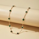 Ladies' Choker Necklace with Stones D136 4