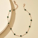 Ladies' Choker Necklace with Stones D136 5