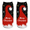 Ladies' Christmas Socks with 3D Print 3