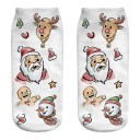 Ladies' Christmas Socks with 3D Santa Print 2