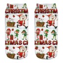 Ladies' Christmas Socks with 3D Santa Print 6