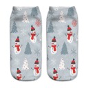 Ladies' Christmas Socks with 3D Snowman Print 4