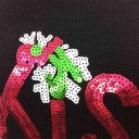 Ladies' Christmas Sweater KISS ME - Black 7