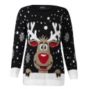 Ladies' Christmas Sweater with Reindeer J1227 2