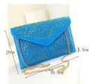 Ladies' Clutch with Original Pattern - Blue 3
