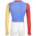 Ladies' Colourful Crop Top A885 3