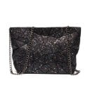 Ladies' crossbody bag with a geometric triangle pattern Metal chain strap Zip fastening PU leather and polyester 28 x 17.5 x 7 cm 4