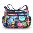 Ladies' crossbody bag with print Several zip pockets at the front and on the sides Oxford fabric and polyester 26 x 20 x 10 cm 2