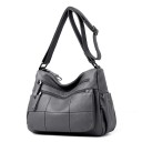 Ladies' Crossbody Handbag in Synthetic Leather Soft Shape Front Zip Pockets Side Pockets Adjustable Shoulder Strap 29 x 23 x 14 cm 7