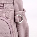 Ladies' crossbody shoulder bag with zip pockets Wide adjustable strap Nylon and polyester 24 x 20 x 14 cm Everyday use 8
