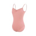 Ladies' Dance Bodysuit with Thin Straps and Deep Back Neckline Nylon Elastane for Ballet and Dance 6