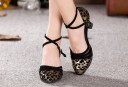 Ladies' Dance Shoes - Leopard Print Court Shoes 4