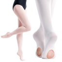 Ladies' Dance Tights with Foot Hole Nylon Spandex Flexible Tights for Ballet Dance and Performances 5