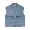 Ladies' Denim Waistcoat P1572 1