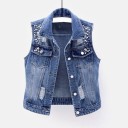 Ladies' Denim Waistcoat P1791 1